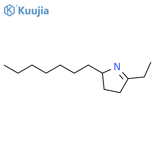 2H-Pyrrole, 5-ethyl-2-heptyl-3,4-dihydro-, (±)- structure