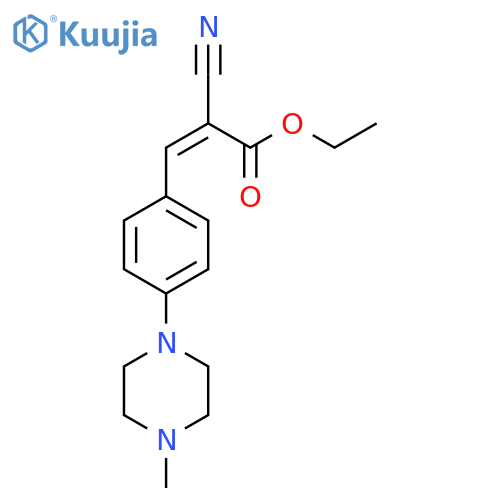 ethyl (2Z)-2-cyano-3-4-(4-methylpiperazin-1-yl)phenylprop-2-enoate structure