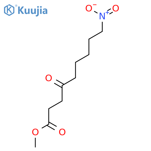 Nonanoic acid, 9-nitro-4-oxo-, methyl ester structure