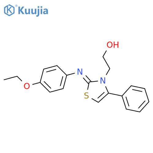 2-[(2Z)-2-[(4-ethoxyphenyl)imino]-4-phenyl-2,3-dihydro-1,3-thiazol-3-yl]ethan-1-ol structure