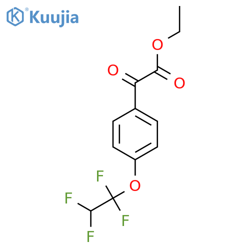 Oxo-[4-(1,1,2,2-tetrafluoroethoxy)phenyl]acetic acid ethyl ester structure