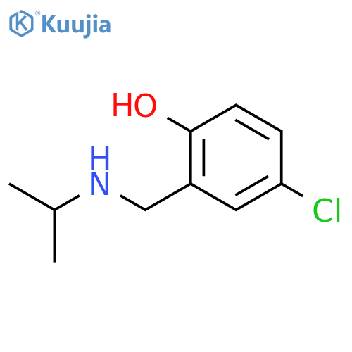 4-chloro-2-{(propan-2-yl)aminomethyl}phenol structure