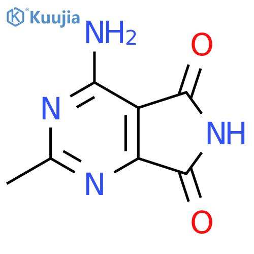 4-amino-2-methyl-5H,6H,7H-pyrrolo3,4-dpyrimidine-5,7-dione structure