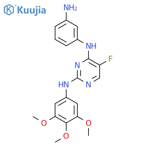 N4-(3-Aminophenyl)-5-fluoro-N2-(3,4,5-trimethoxyphenyl)-2,4-pyrimidinediamine structure