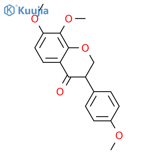 4',7,8-Trihydroxyisoflavanone; Tri-Me ether structure