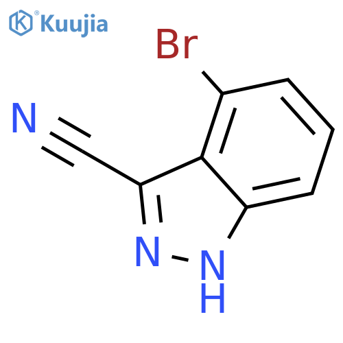 4-Bromo-1H-indazole-3-carbonitrile structure