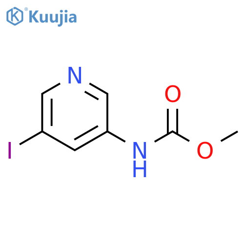 (5-Iodo-pyridin-3-yl)-carbamic acid methyl ester structure