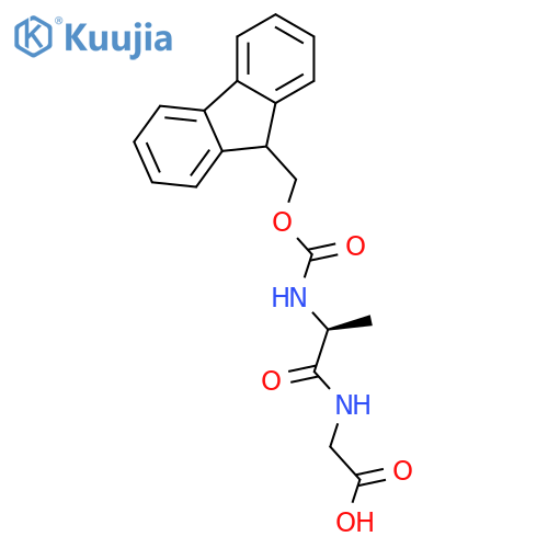 N-N-(9H-Fluoren-9-ylmethoxy)carbonyl-L-alanyl-glycine structure
