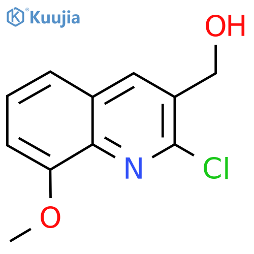 3-Quinolinemethanol, 2-chloro-8-methoxy- structure