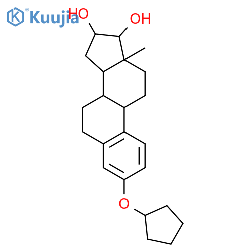 Estra-1,3,5(10)-triene-16,17-diol,3-(cyclopentyloxy)-, (16a,17b)- structure