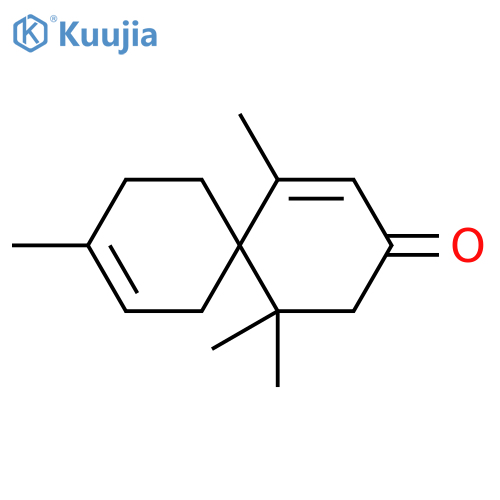 Spiro[5.5]undeca-1,8-dien-3-one,1,5,5,9-tetramethyl- (9CI) structure