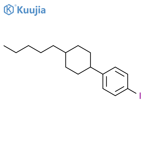 1-Iodo-4-(trans-4-pentylcyclohexyl)benzene structure