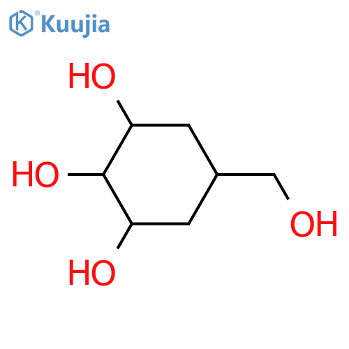 5-(Hydroxymethyl)-1,2,3-cyclohexanetriol; (1α,2α,3α,5β)-form structure