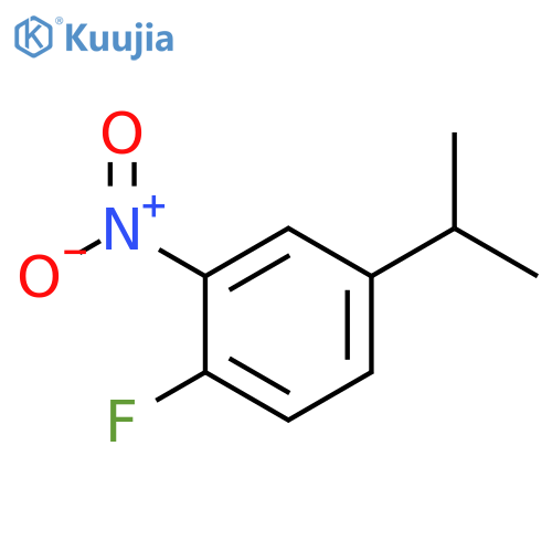 1-fluoro-2-nitro-4-(propan-2-yl)benzene structure