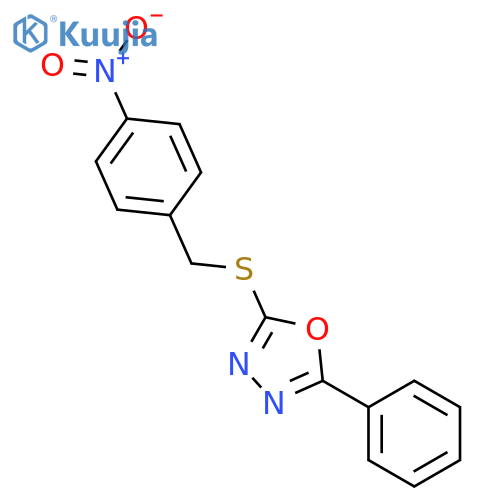 2-(4-Nitrobenzyl)sulfanyl-5-phenyl-1,3,4-oxadiazole structure