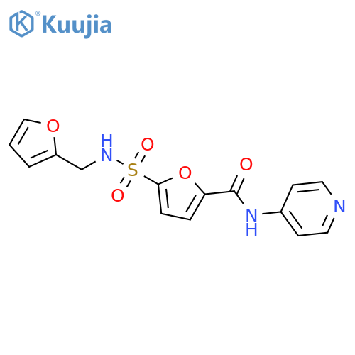 5-{(furan-2-yl)methylsulfamoyl}-N-(pyridin-4-yl)furan-2-carboxamide structure