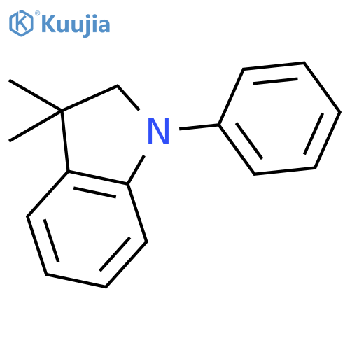 1H-Indole, 2,3-dihydro-3,3-dimethyl-1-phenyl- structure