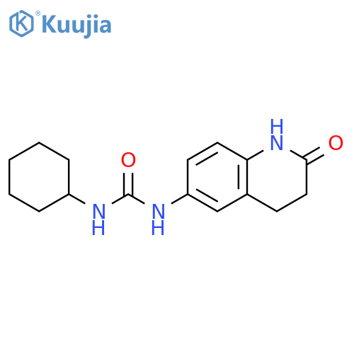 1-cyclohexyl-3-(2-oxo-1,2,3,4-tetrahydroquinolin-6-yl)urea structure