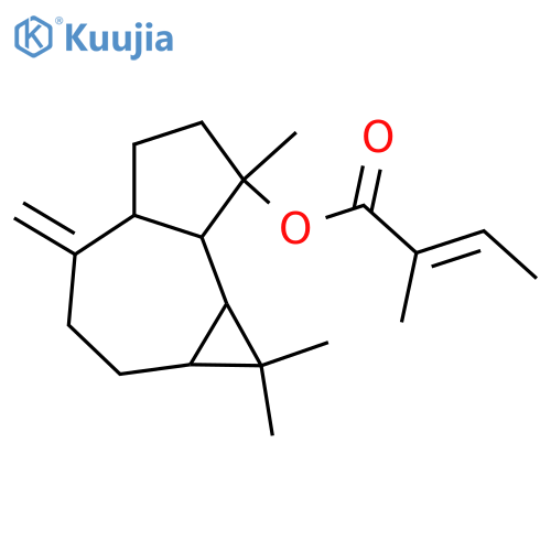 10(14)-Aromadendren-4-ol; (1α,4β,5β,6α,7α)-form, 2-Methyl-2-butenoyl structure