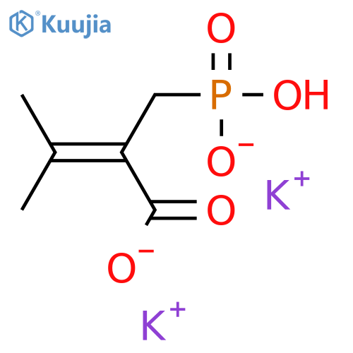 potassium hydrogen 2-carboxy-2-(propan-2-ylidene)ethylphosphonate structure
