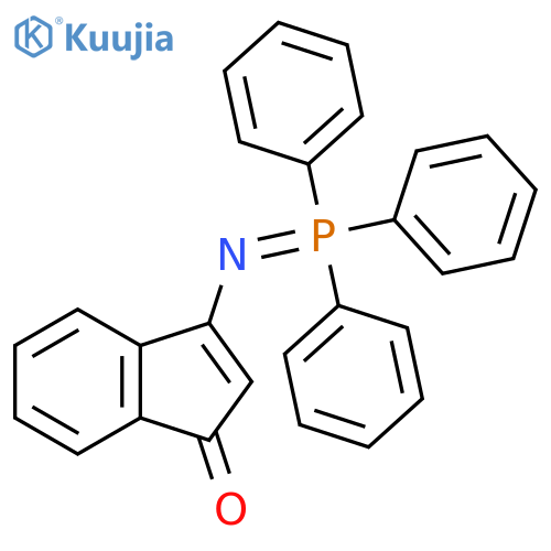 3-[(1,1,1-Triphenyl-lambda~5~-phosphanylidene)amino]-1H-inden-1-one structure