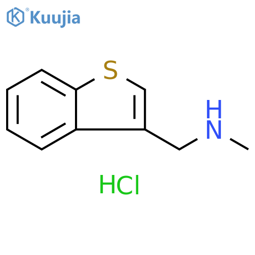 (1-benzothiophen-3-ylmethyl)(methyl)amine hydrochloride structure