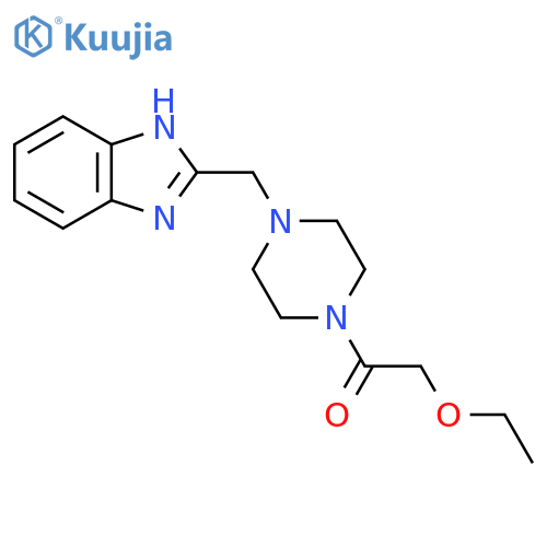 1-{4-(1H-1,3-benzodiazol-2-yl)methylpiperazin-1-yl}-2-ethoxyethan-1-one structure