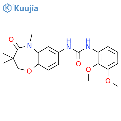 1-(2,3-dimethoxyphenyl)-3-(3,3,5-trimethyl-4-oxo-2,3,4,5-tetrahydro-1,5-benzoxazepin-7-yl)urea structure