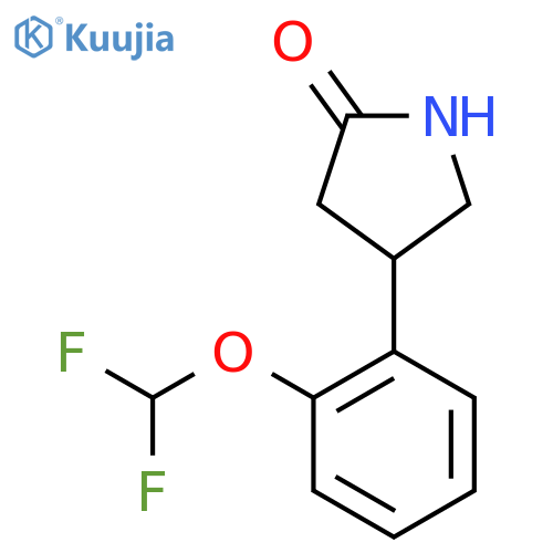 4-2-(difluoromethoxy)phenylpyrrolidin-2-one structure