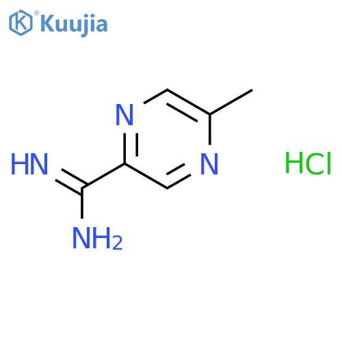 5-Methylpyrazine-2-carboximidamide hydrochloride structure