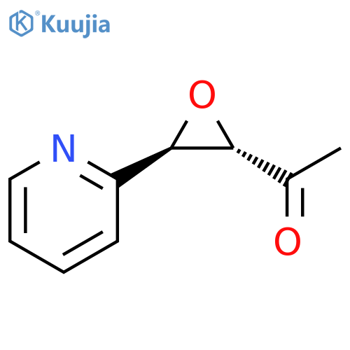 Ethanone,1-[3-(2-pyridinyl)oxiranyl]-, trans- (9CI) structure