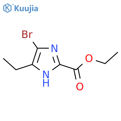 Ethyl 4-bromo-5-ethyl-1H-imidazole-2-carboxylate structure
