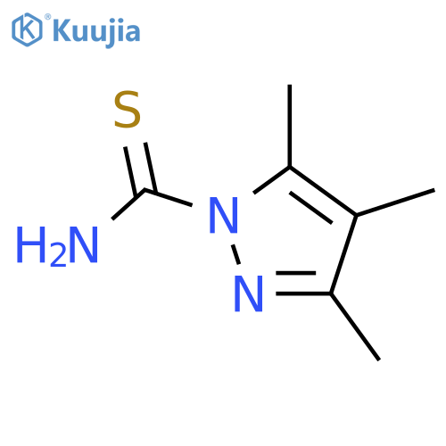 1H-Pyrazole-1-carbothioamide,3,4,5-trimethyl-(9CI) structure