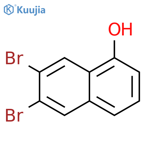 1-Naphthalenol, 6,7-dibromo- structure
