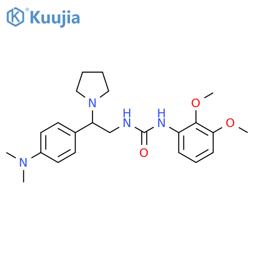 3-(2,3-dimethoxyphenyl)-1-{2-[4-(dimethylamino)phenyl]-2-(pyrrolidin-1-yl)ethyl}urea structure