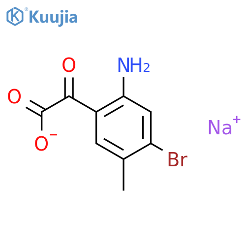 Sodium (2-Amino-4-bromo-5-methylphenyl)(oxo)acetate structure