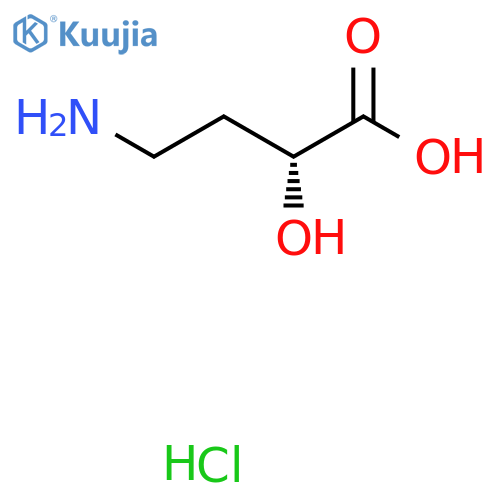 (2R)-4-amino-2-hydroxybutanoic acid hydrochloride structure