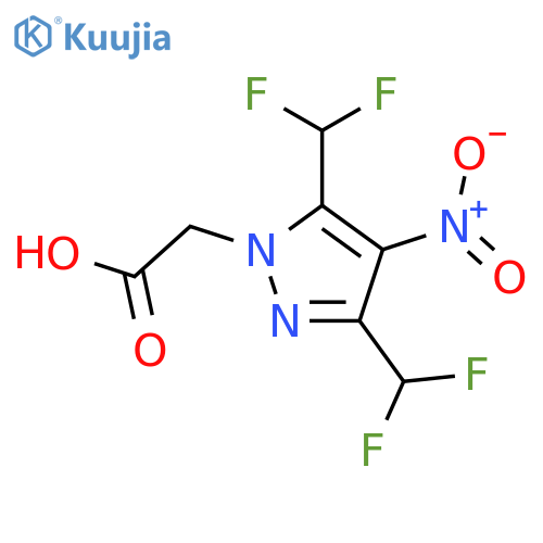 3,5-Bis(difluoromethyl)-4-nitro-1H-pyrazol-1-ylacetic Acid structure
