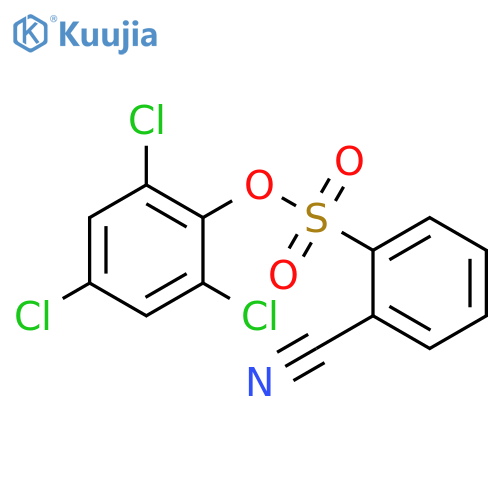 2,4,6-Trichlorophenyl 2-Cyanobenzenesulfonate structure