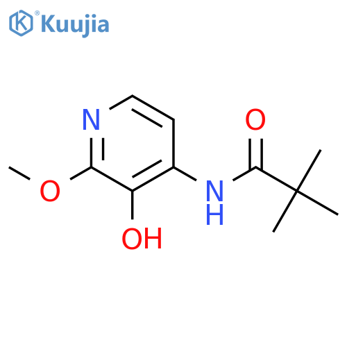 N-(3-Hydroxy-2-methoxypyridin-4-yl)pivalamide structure