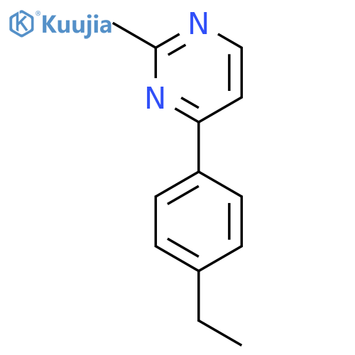 4-(4-Ethylphenyl)-2-methylpyrimidine structure