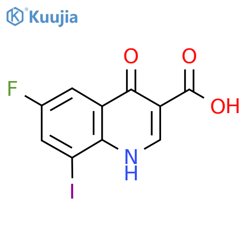 6-Fluoro-4-hydroxy-8-iodoquinoline-3-carboxylic acid structure
