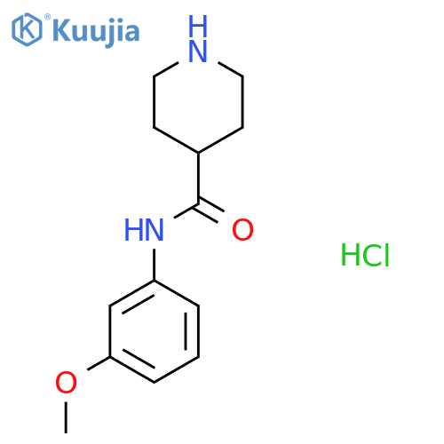 N-(3-methoxyphenyl)piperidine-4-carboxamide hydrochloride structure