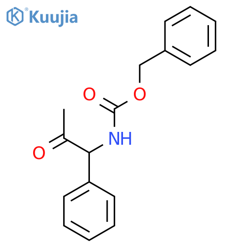 benzyl N-(2-oxo-1-phenylpropyl)carbamate structure