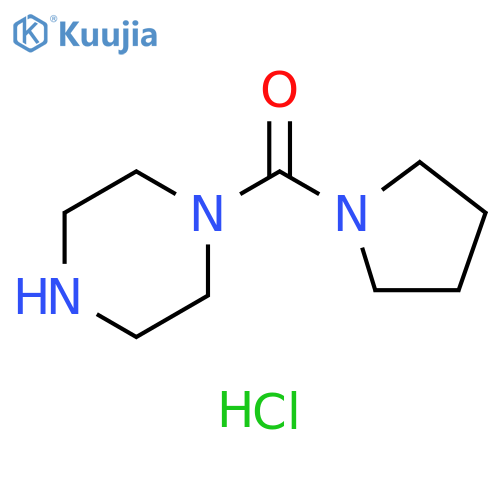 1-(pyrrolidine-1-carbonyl)piperazine hydrochloride structure