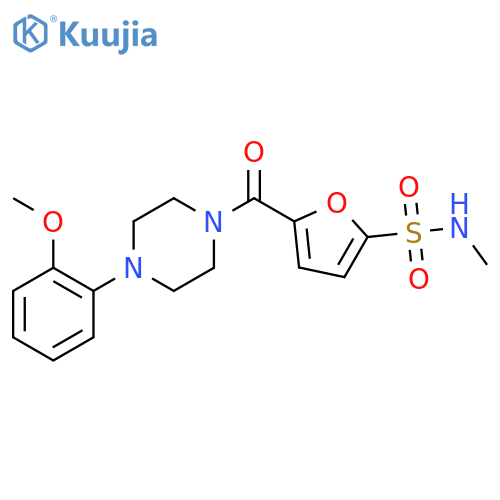5-4-(2-methoxyphenyl)piperazine-1-carbonyl-N-methylfuran-2-sulfonamide structure