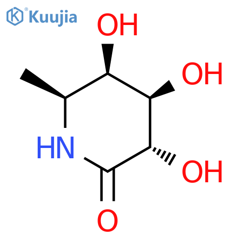 2-Piperidinone,3,4,5-trihydroxy-6-methyl-, (3S,4R,5R,6S)- structure