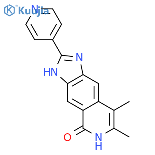 5H-Imidazo[4,5-g]isoquinolin-5-one,3,6-dihydro-7,8-dimethyl-2-(4-pyridinyl)- structure