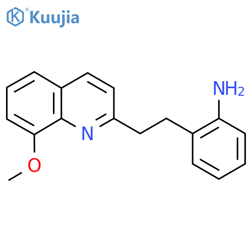 {2-2-(8-Methoxyquinolin-2-yl)ethylphenyl}amine structure