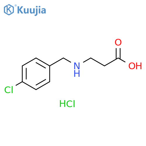 3-{(4-Chlorophenyl)methylamino}propanoic Acid Hydrochloride structure